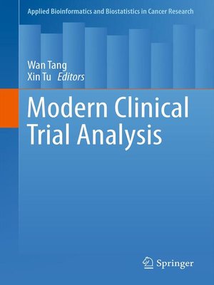 cover image of Modern Clinical Trial Analysis